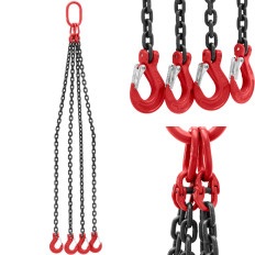 4-load chain douche met 4 x 1,5 m haken 5000 kg