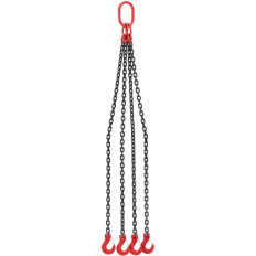 4-load chain shower with 4 x 1.5 m hooks 5000 kg