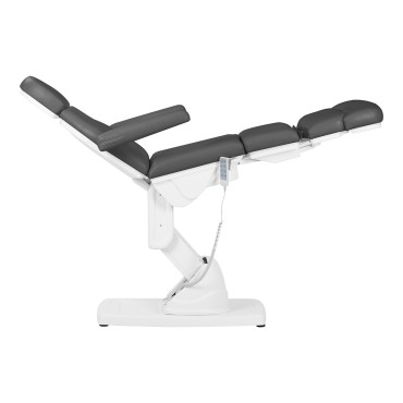 Kate electric podiatry chair, 4 actuators, gray — side view