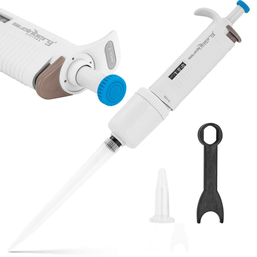 Vieno kanalo laboratorija Pipete 2-10 ml