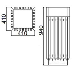 Kaupunkikori, jossa on kaikki metalli + 65L
