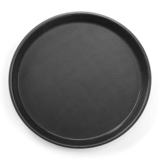 Ein rutschfester Wait-Fach. Rundresistent mit einem Rack. 32 cm - schwarz