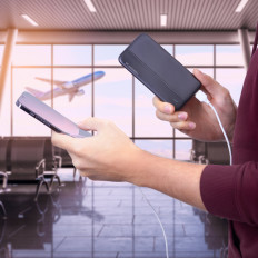 Powerbank li-po 10000mah 2xusb μαύρο