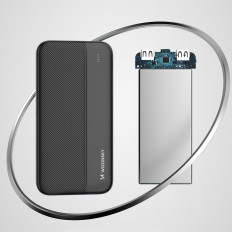 PowerBank Li-Po 10000Mah 2xusb Black
