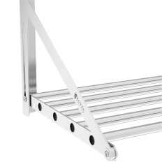 Vegghylle laget av rustfritt stål opp til 40 kg 100 x 45 cm