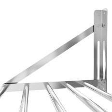 Prateleira de parede feita de aço inoxidável até 40 kg 100 x 45 cm