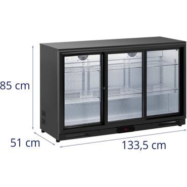 Šaldytuvas. Baro šaldytuvas glazūruotų gėrimų 318 l 220 W