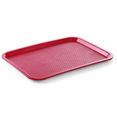 Bandeja de polipropileno de fast food 35x45cm - vermelho