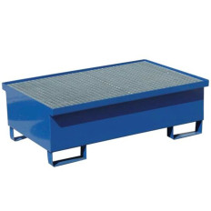 Metal capture bathtub for 2 barrels 200l 120x80cm
