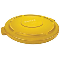Cover for industrial container Brute Round 121l - Yellow