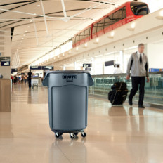 Cubo industrial de contenedores para residuos y alimentos Brute Ronda 166L - Rojo