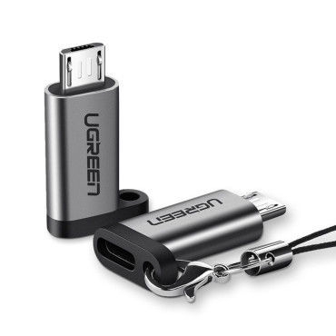Προσαρμογέας προσαρμογέα με USB-C στο Micro USB - γκρι