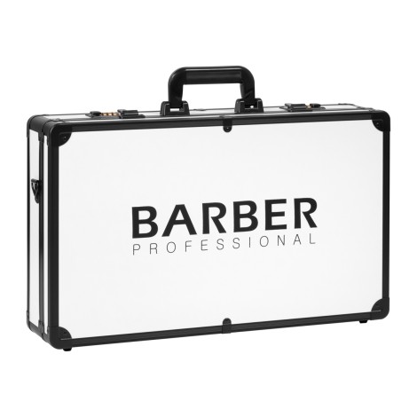 VALISE DE COIFFURE BARBIER BLANC ET NOIR — vue de face