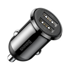 Carregador de carro Grão Pro 2x USB 4.8a preto