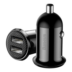 Cargador de coche Grano Pro 2X USB 4.8A negro