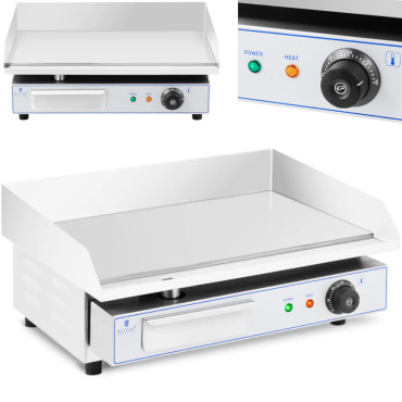 BBQ ηλεκτρική σχάρα πλάκα ομαλή 550 x 400 mm 3000 w