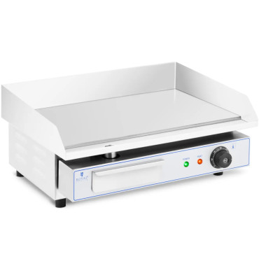 Placa de grade elétrica BBQ lisa 550 x 400 mm 3000 w