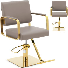 Kapper's kapper. Cosmetisch met een voetenbank Physa Otley - Beige - Golden