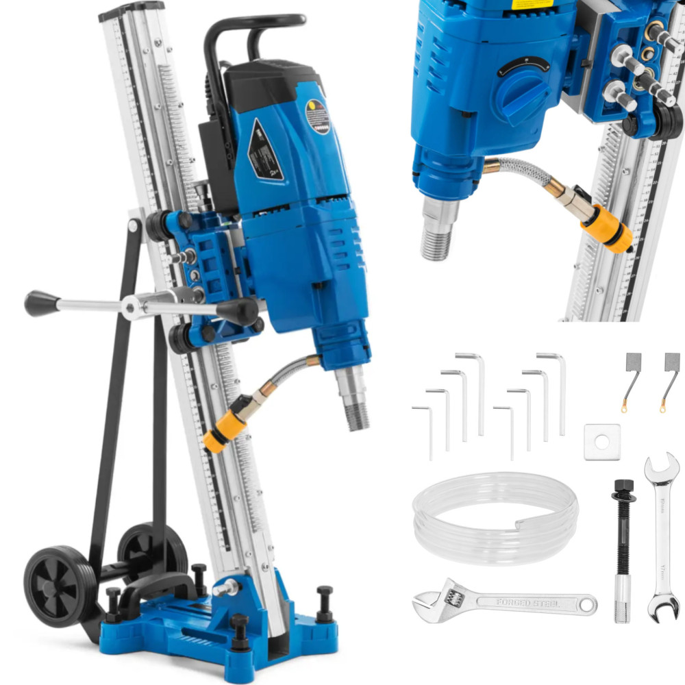 Máquina de perfuração de diamante vertical para concreto de pedra com um tripé 3700 em qua. 350 mm