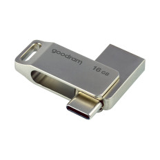 Pendrive-muisti Goodram 16 Gt USB 3.2 Gene 1 USB / USB-C OTG OD3 Silver