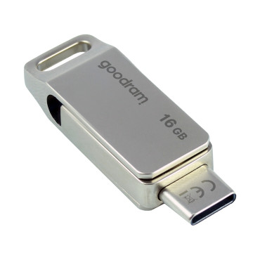Pendrive atmiņa Goodram 16GB USB 3.2 GENE 1 USB / USB-C ODG OD3 SILVER