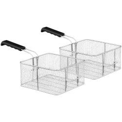 Divvietīga kamera divvietīga kamera fryer ar 400V krāniem - 2x10l