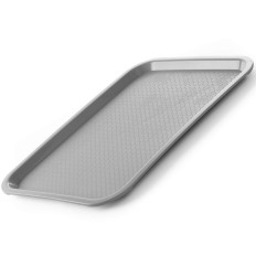 Bandeja de polipropileno de comida rápida 30.5x41.5cm - gris