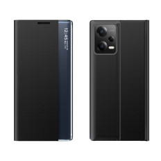 Pokrov pohištva z loputo in stojalo za Xiaomi Redmi Opomba 12 5G / POCO X5 5G Novi primer spanja Črna
