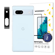 Temperované sklo 9h na fotoaparáte fotoaparátu pre Google Pixel 7A Full Camera Glass