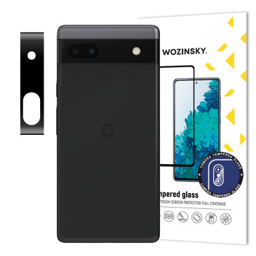 Vidrio templado 9H en la cámara de cámara para Google Pixel 6A Cámara completa de vidrio