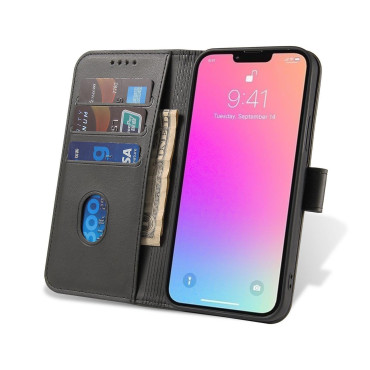 Case Case con aletta e portafoglio per Xiaomi Redmi Nota 12 Case Magnete Black