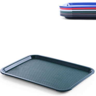 Bandeja de polipropileno de fast food 30.5x41.5cm - verde