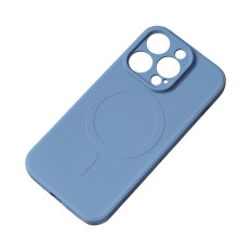 Caso de silicona Magsafe para iPhone 15 Plus Funda de silicona azul marino
