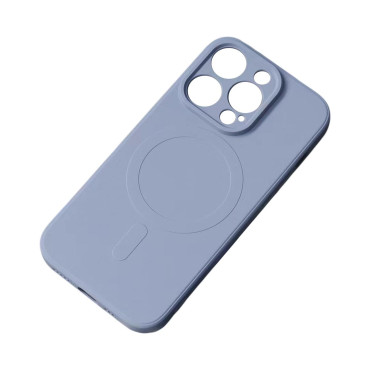 Caja de silicona con Magsafe para iPhone 15 Caja de silicona Gray
