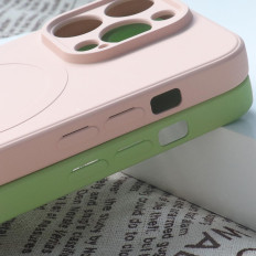 Caja de silicona con Magsafe para iPhone 15 Caja de silicona Gray