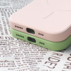 Caja de silicona con Magsafe para iPhone 15 Caja de silicona Gray
