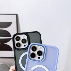Magsafe Magsafe Case voor iPhone 15 Pro Max Gaten voor een groene leiband