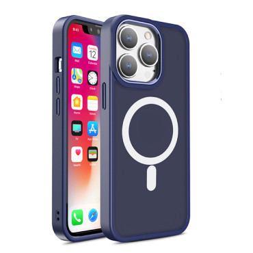 Magsafe Magsafe -tapaus iPhone 15 Plus Reikiä laivaston valossa
