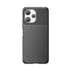 Soomustatud elastne juhtum Xiaomi Redmi 12 Thunder Case Black jaoks