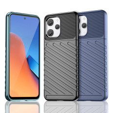 Soomustatud elastne juhtum Xiaomi Redmi 12 Thunder Case Black jaoks