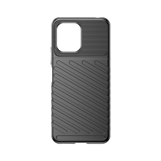 Soomustatud elastne juhtum Xiaomi Redmi 12 Thunder Case Black jaoks