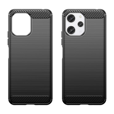 Flexible Funda Patrón de Patrón de Carbono Para Xiaomi Redmi 12 Caja de Carbono Negro