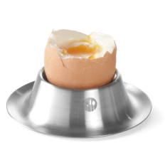 Et glass står med et rack for egg rustfritt stål sett 6pcs. - Hendi 441466