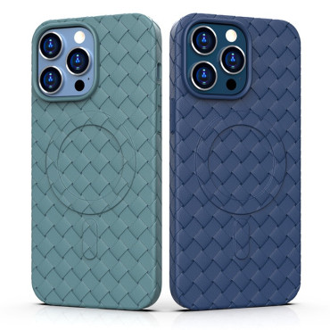 Case case fletninger til iPhone 15 med Magsafe Woven Case Black