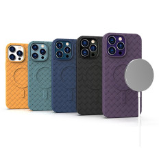 Case case fletninger til iPhone 15 med Magsafe Woven Case Black