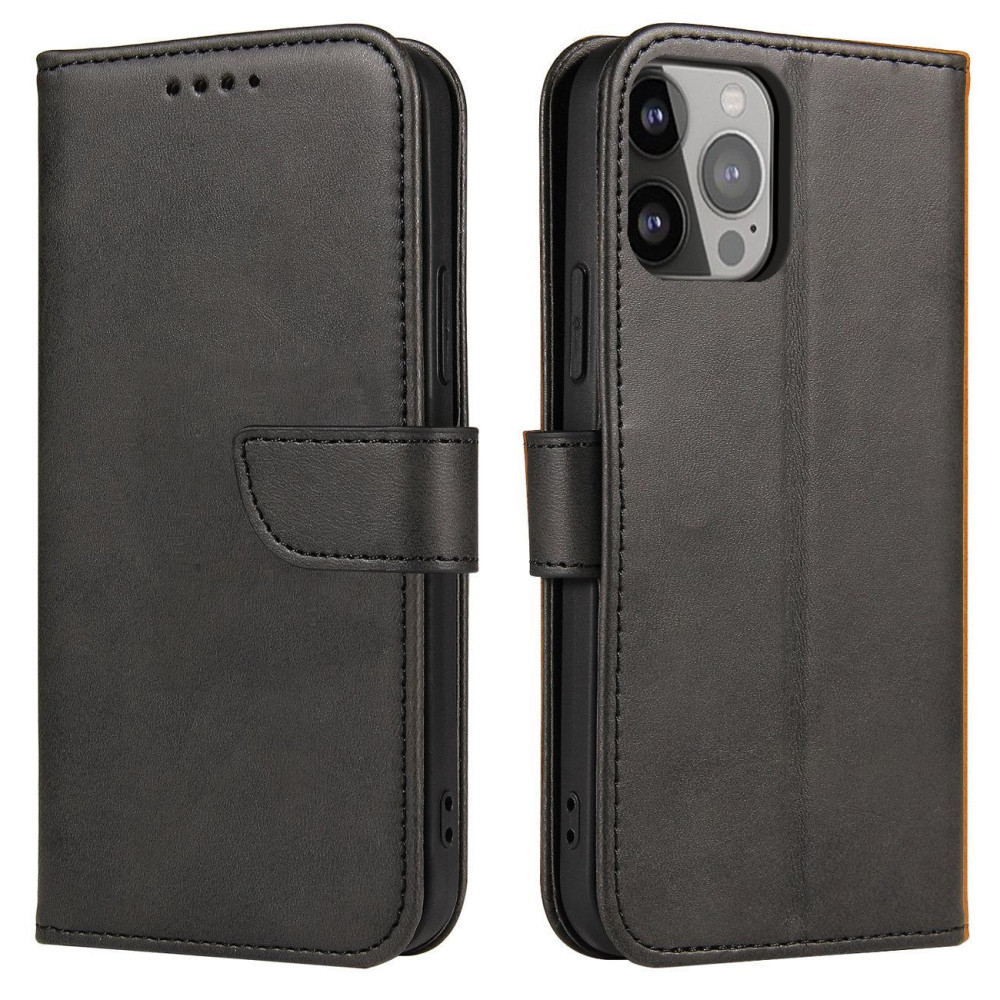 Primer primer z loputo in portfeljem za Xiaomi Redmi 12 Magnet Case Black