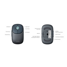 Bezdrôtová myš myši pre MU102 FUN + BLUETOOTH 2.4 GHZ BLACK