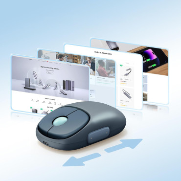 Bezdrôtová myš myši pre MU102 FUN + BLUETOOTH 2.4 GHZ BLACK