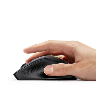 Ergonomisk trådlös musmus för MU101 Bluetooth 2.4 GHz Blue