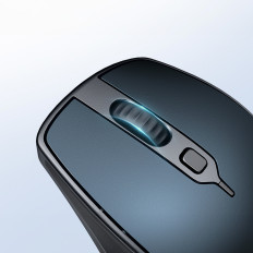Ergonomisk trådlös musmus för MU101 Bluetooth 2.4 GHz Blue